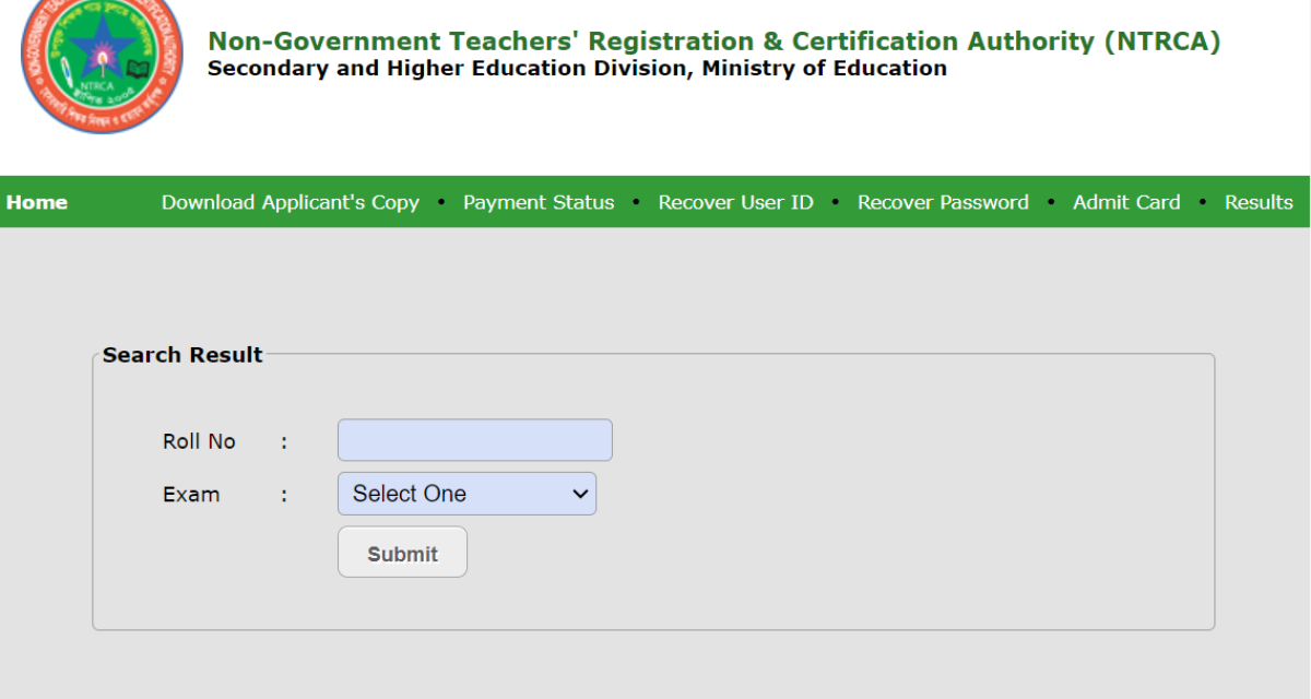 18th NTRCA Exam Result 2024