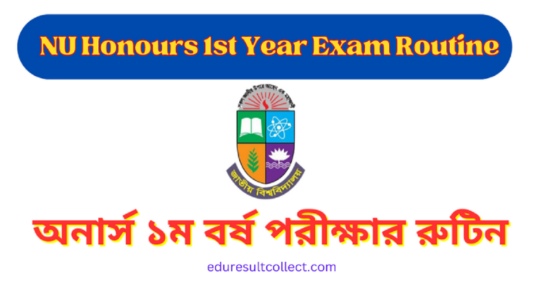 NU Honours 1st Year Exam Routine 2024